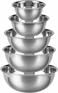 Stainless Steel Mixing Bowls Set of 5